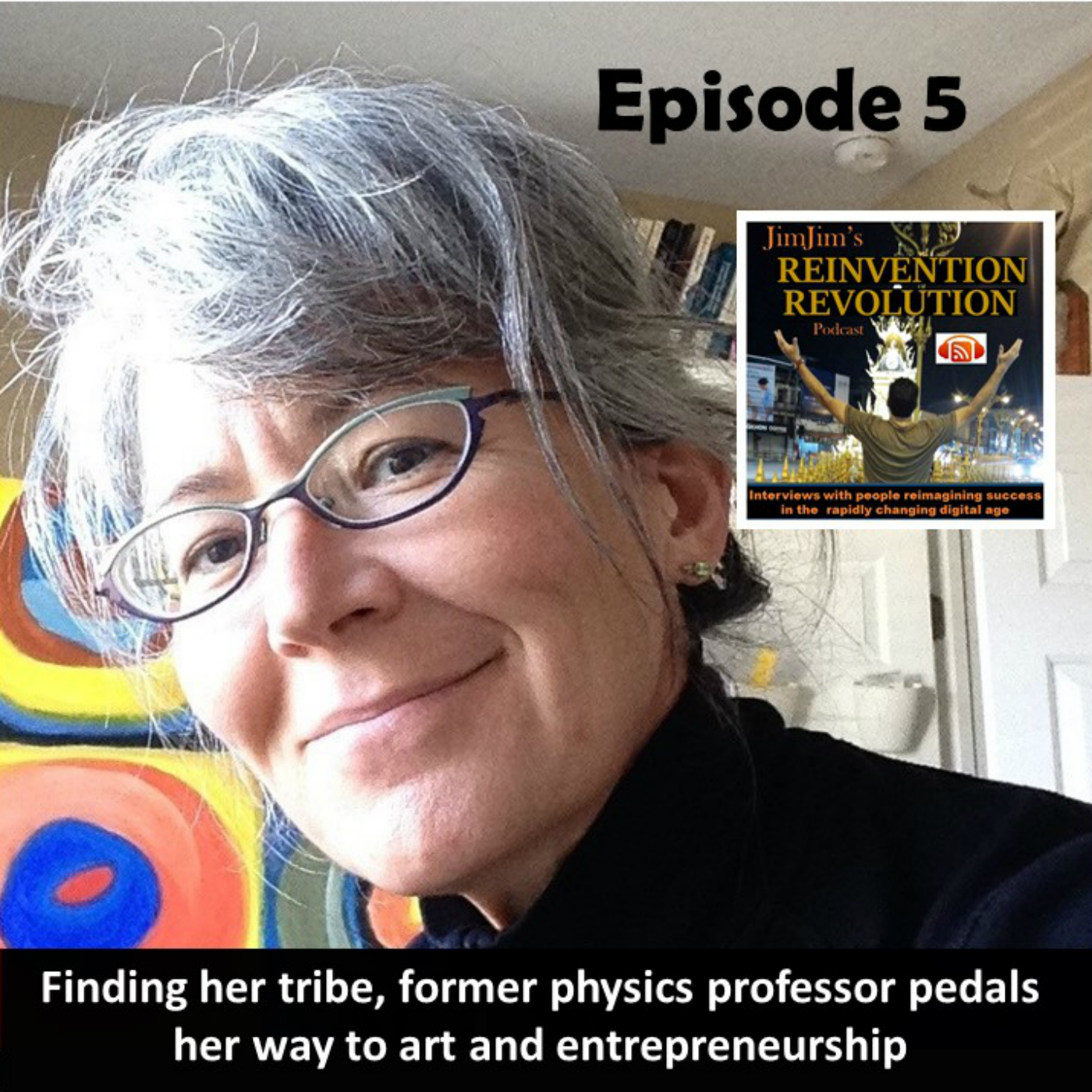 Read more about the article JJRR Ep5  Finding her tribe, former physics professor pedals her way  to art and entrepreneurship with Maria Falbo