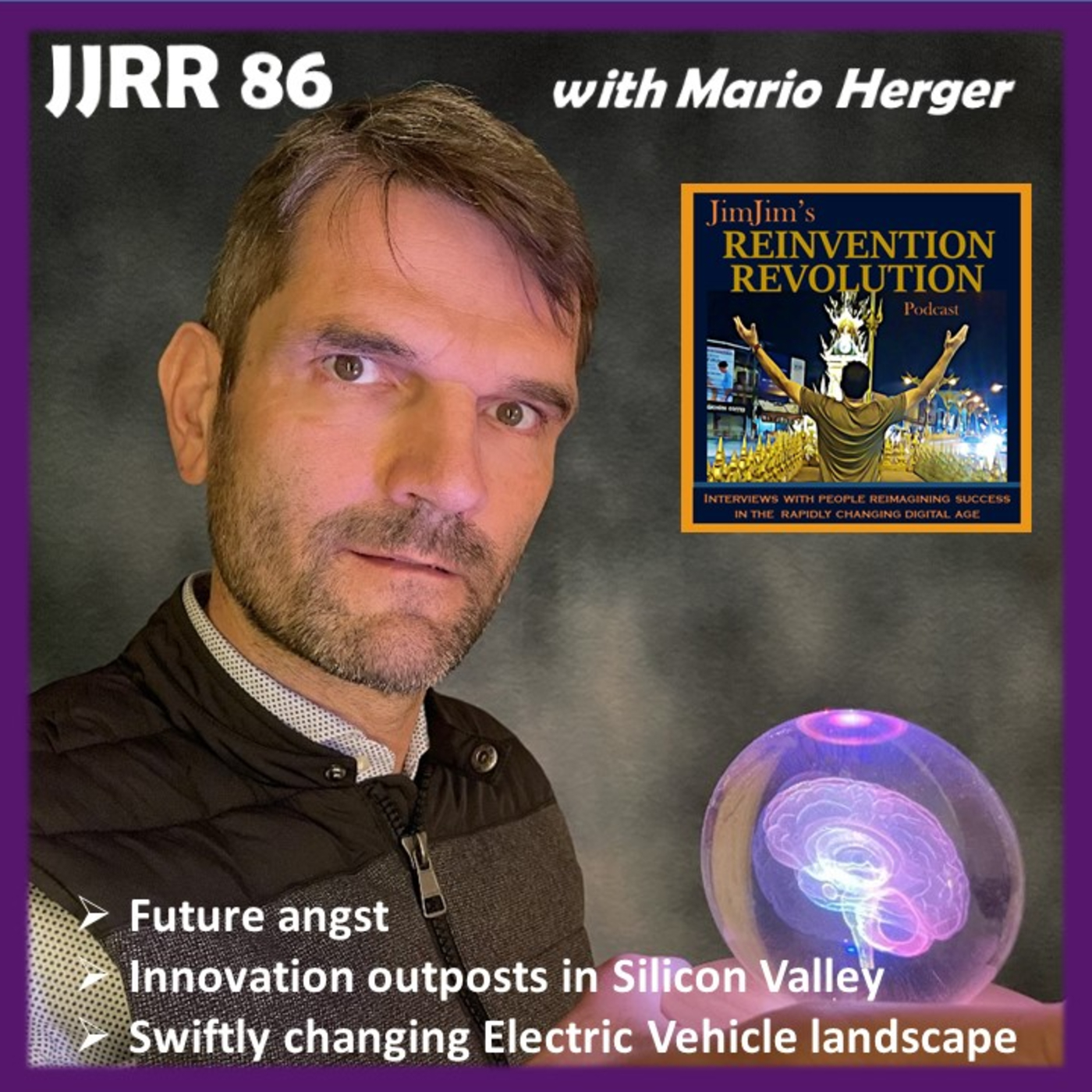 Read more about the article JJRR 86 – Future angst – Innovation outposts in silicon valley – Self driving EVs